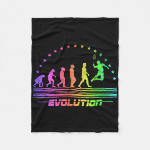 De Badminton Evolutions Retro Shuttle Mannen Fleece Deken