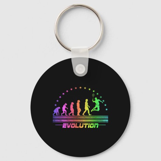 De Badminton Evolutions Retro Shuttle Mannen Sleutelhanger (Voorkant)