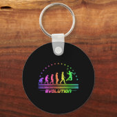 De Badminton Evolutions Retro Shuttle Mannen Sleutelhanger (Voorkant)