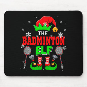 De Badminton Kerst Elf Hoed Scute Ss Schattig Sss Muismat