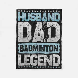 De Badminton Legenden Retro Shuttle Heren Badminto Fleece Deken