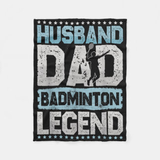 De Badminton Legenden Retro Shuttle Heren Badminto Fleece Deken