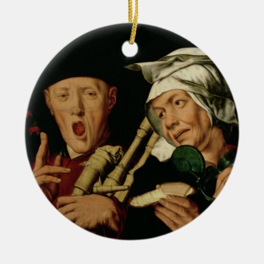 De Bagpiper Keramisch Ornament (Voorkant)