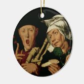 De Bagpiper Keramisch Ornament (Links)