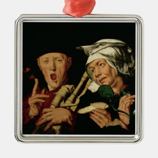 De Bagpiper Metalen Ornament (Voorkant)