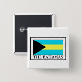 De Bahama's Vierkante Button 5,1 Cm (Voorkant /achterkant)