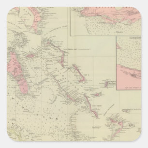 De Bahama's Vierkante Sticker