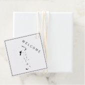 De Bahama's welkomsttas cadeau Label voor bruiloft (In situ)