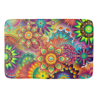 De Bain Abstrait Colorful Multi Room Home Tapis ou Mat