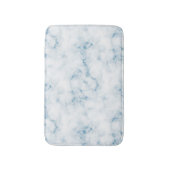 De Bain Le bleu fin blanc du marbre W veine le tapis (Devant (Vertical))