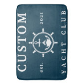 De Bain Nom personnalisé Yacht Club tapis, tapis personnal (devant Vertical)