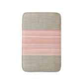 De Bain Tapis à rayures orange bracelet pêche douce (Devant (Vertical))