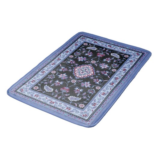 De Bain Tapis bleu persan (Angle)