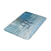 De Bain Tapis en peluche à monogramme avec réflexion abstr (Angle)