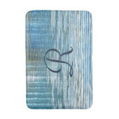 De Bain Tapis en peluche à monogramme avec réflexion abstr (Devant (Vertical))