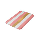 De Bain Tapis moderne blanc et doré brassard mat (Angle)