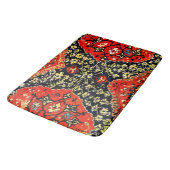 De Bain Tapis Oriental en bleu et orange (Angle)