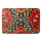 De Bain Tapis Oriental en bleu et orange (Devant)