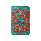 De Bain Tapis Perse Design Ornat En Rouge & Bleu (Devant (Vertical))