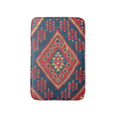 De Bain Turc Kilim Tapis tapis Antique Rouge Bleu (Devant (Vertical))
