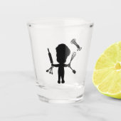 De Baker snijdt zijn gereedschap / gereedschap Shot Glas (Voorkant)