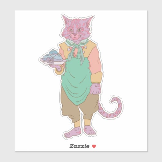 De bakkat sticker (Vel)