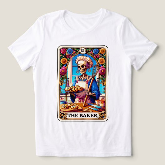 De bakker tarot Tri-Blend shirt (Design voorkant)