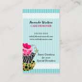 De Bakkerij van de Cake van de kunst Visitekaartje (Achterkant)