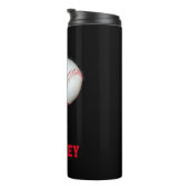 De bal de Speler van het Baseball Team van de Ball Thermosbeker (Geroteerd rechts)