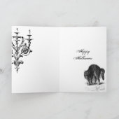 De bal Halloween van Heksen Kaart (Binnen)