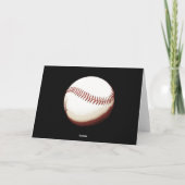 De bal van het honkbal dankt u traint wenskaart bedankkaart (Achterkant)