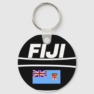 De Bal van het Rugby van de Vlag van Fiji Sleutelhanger