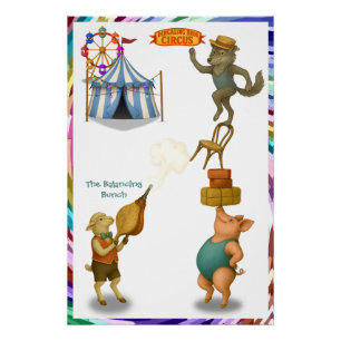 De balancerende groep perfect poster