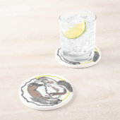 De balans tussen moeder en dochter zandsteen onderzetter (Zijkant)