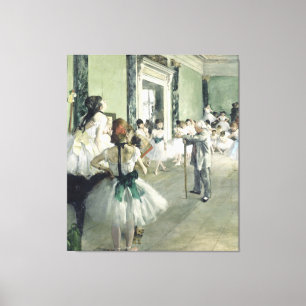 De baletklasse Edgar Degas Canvas Afdruk