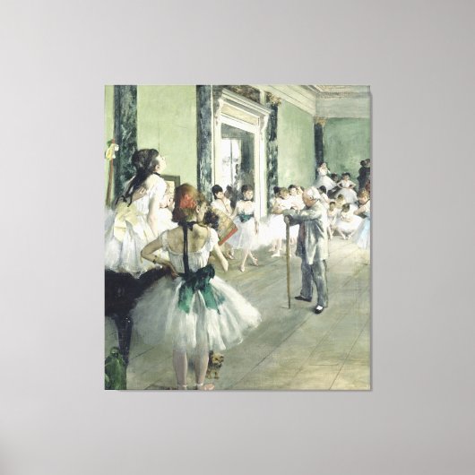 De baletklasse Edgar Degas Canvas Afdruk (Voorkant)
