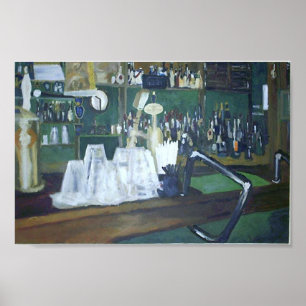 De balk in de zeldzame Olde Times Pub Poster