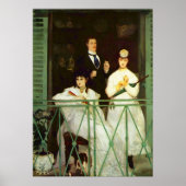 De Balkon (Le Balcon) van Edouard Manet Poster (Voorkant)