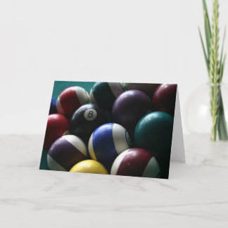 De ballen van de pool kaart