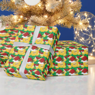 De Ballen   van het Tennis van Kerstmis Naam DIY Cadeaupapier