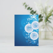 De Ballen van Kerstmis Feestdagenkaart (Staand voorkant)