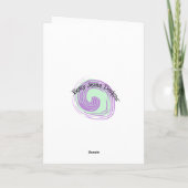 De Ballen van Kerstmis van het neon Feestdagen Kaart (Achterkant)