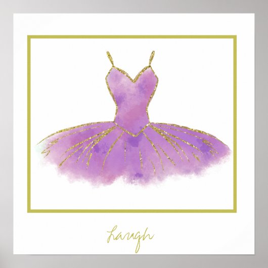 De Ballerina Lachen Poster (Voorkant)