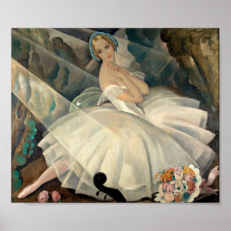 De Ballerina Ulla Poulsen - Gerda Wegener Poster
