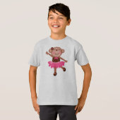 De Ballerina van de aap T-shirt (Voorkant volledig)