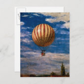 De ballon, 1878 briefkaart (Voorkant / Achterkant)