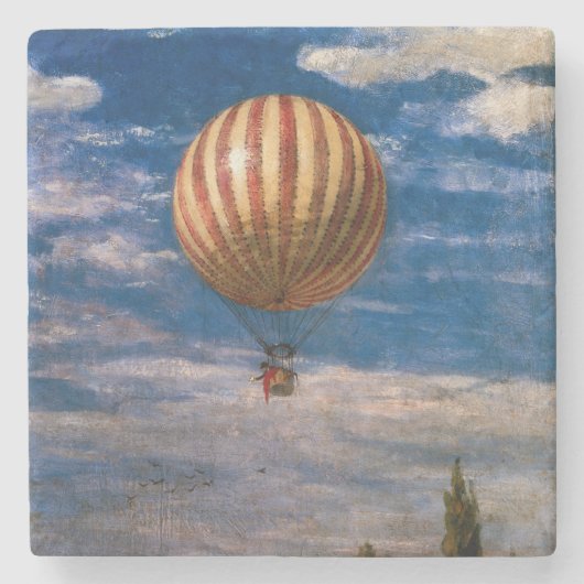 De ballon, 1878 stenen onderzetter (Voorkant)