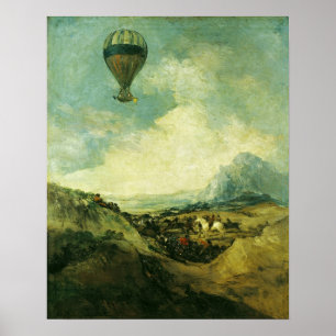 De ballon of, het escent van de Montgolfier Poster