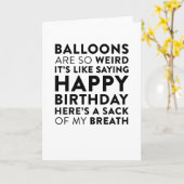 De ballons zijn de zo Bizarre Grappige Kaart van (Gele Bloem)