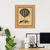 De ballonvaarder poster (Thuiskantoor)